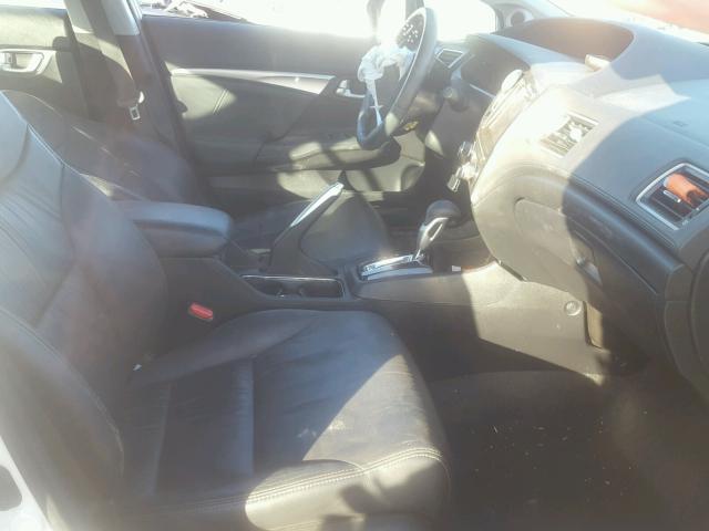 19XFB2F91FE054154 - 2015 HONDA CIVIC EXL أبيض صورة 5