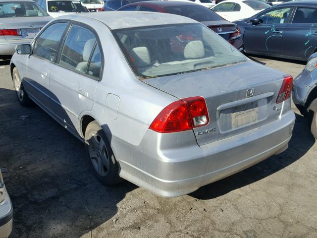 2HGES26794H610630 - 2004 HONDA CIVIC EX SILVER photo 3