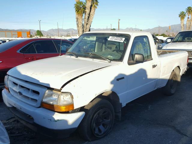 1FTYR10V5XUB20518 - 1999 FORD RANGER WHITE photo 2