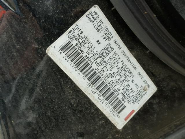 JT6HF10U3X0013272 - 1999 LEXUS RX 300 BLACK photo 10