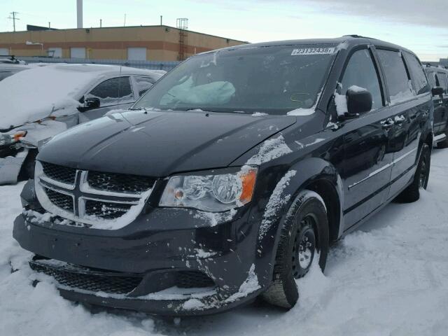 2D4RN4DG2BR729569 - 2011 DODGE GRAND CARA BLACK photo 2