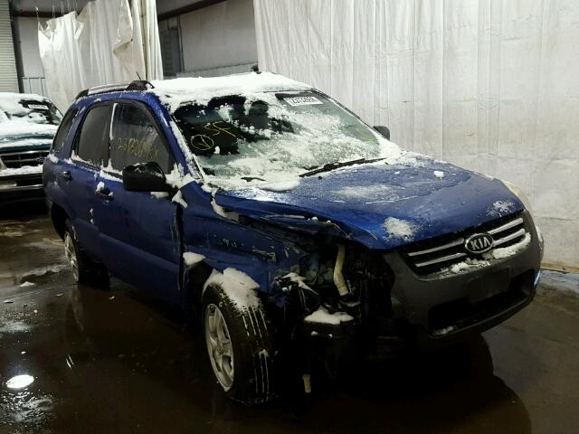 KNDJF724077322991 - 2007 KIA SPORTAGE L BLUE photo 1