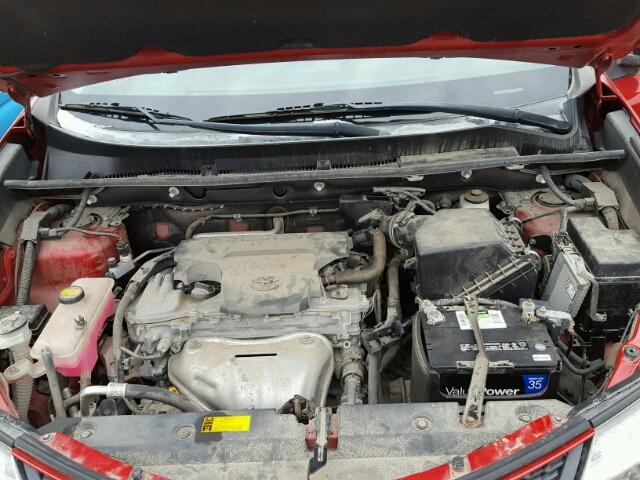 2T3ZFREV7DW039457 - 2013 TOYOTA RAV4 LE RED photo 7