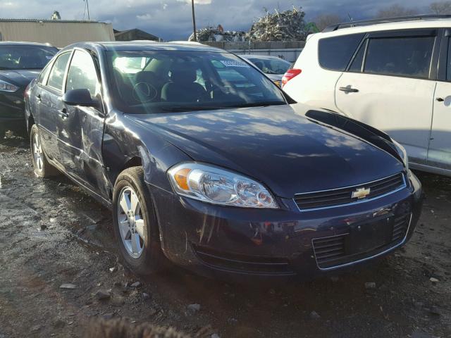 2G1WT58N481248632 - 2008 CHEVROLET IMPALA LT BLUE photo 1