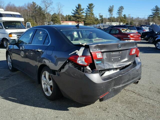 JH4CU26689C004364 - 2009 ACURA TSX GRAY photo 3