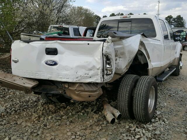 1FT8W4DT1CEB95319 - 2012 FORD F450 WHITE photo 4