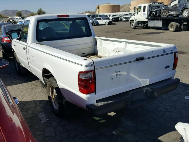 1FTYR10U03PA10671 - 2003 FORD RANGER WHITE photo 3