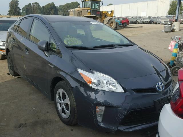 JTDKN3DU9F0442633 - 2015 TOYOTA PRIUS GRAY photo 1