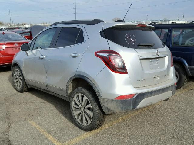 KL4CJGSB2JB524056 - 2018 BUICK ENCORE ESS SILVER photo 3