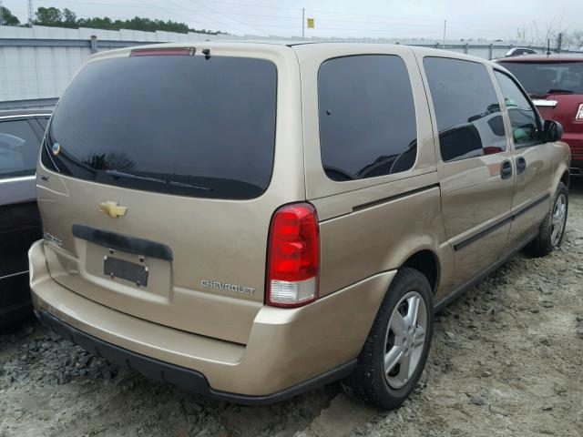 1GNDV03L25D175009 - 2005 CHEVROLET UPLANDER GOLD photo 4