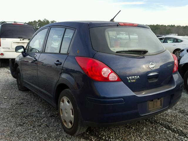 3N1BC13E48L433559 - 2008 NISSAN VERSA S BLUE photo 3