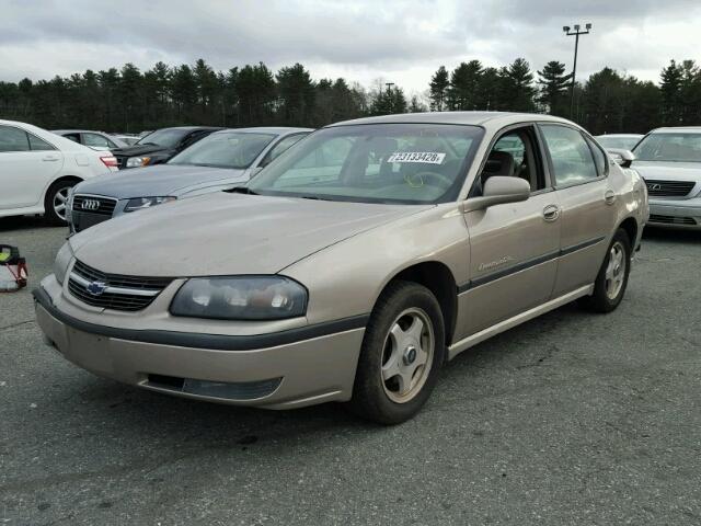 2G1WH55K429342837 - 2002 CHEVROLET IMPALA LS GOLD photo 2