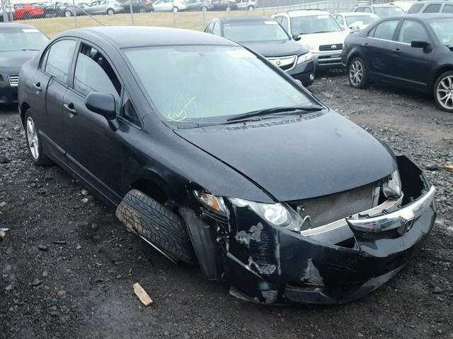 2HGFA16649H516252 - 2009 HONDA CIVIC BLACK photo 1