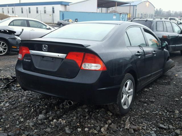 2HGFA16649H516252 - 2009 HONDA CIVIC BLACK photo 4