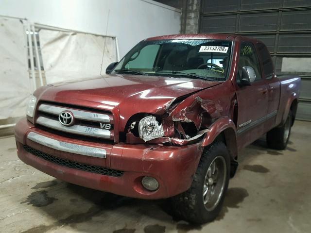 5TBBT44193S436334 - 2003 TOYOTA TUNDRA ACC RED photo 2