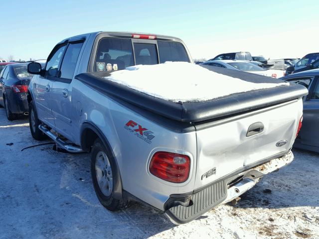 1FTRW08L13KA82561 - 2003 FORD F150 SUPER SILVER photo 3