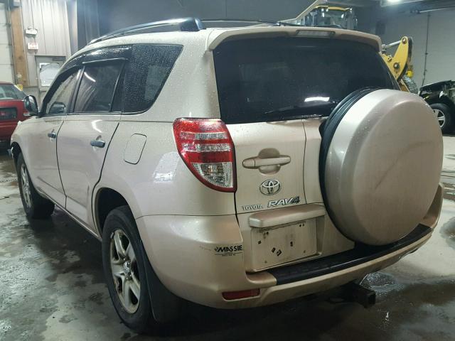 JTMZF4DV9AD020759 - 2010 TOYOTA RAV4 GOLD photo 3