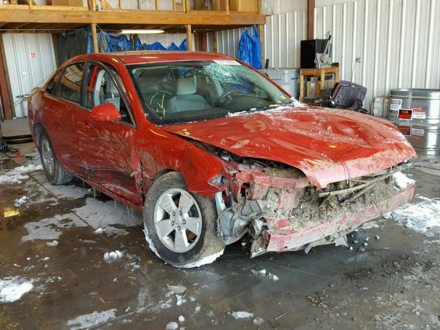 2G1WT55N489134233 - 2008 CHEVROLET IMPALA LT RED photo 1