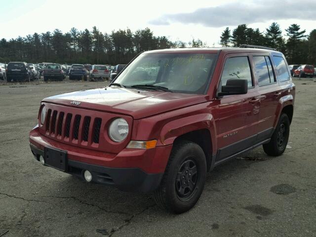 1C4NJRBB8CD617620 - 2012 JEEP PATRIOT SP RED photo 2