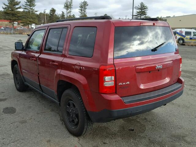 1C4NJRBB8CD617620 - 2012 JEEP PATRIOT SP RED photo 3