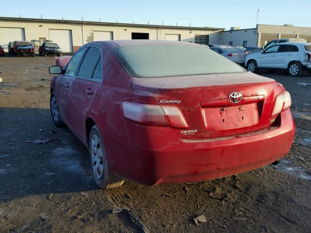 4T4BE46K59R077013 - 2009 TOYOTA CAMRY BASE RED photo 3
