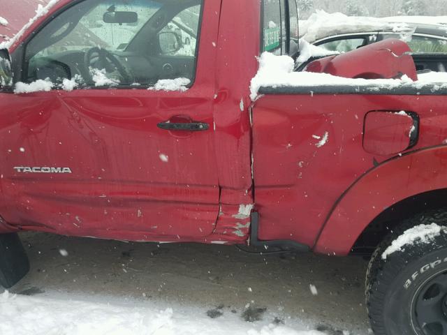 5TEPX42N86Z168388 - 2006 TOYOTA TACOMA RED photo 10