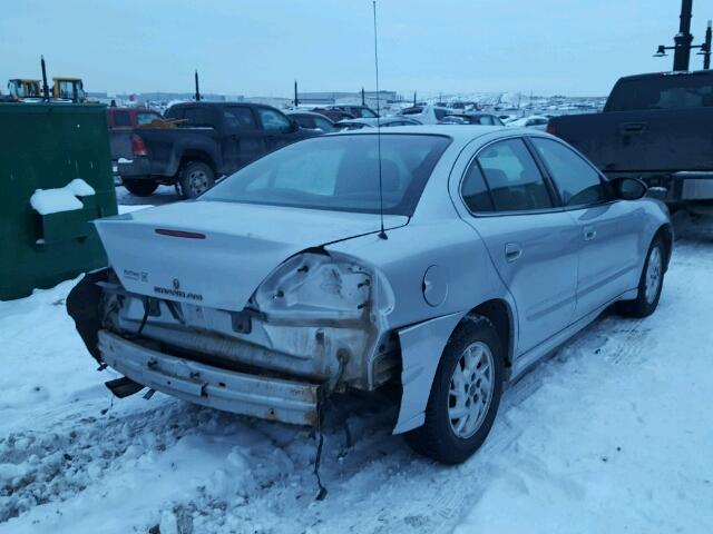 1G2NE52E55M251162 - 2005 PONTIAC GRAND AM S ვერცხლისფერი ფოტო 4