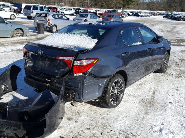 2T1BURHE0GC596180 - 2016 TOYOTA COROLLA L BLUE photo 4