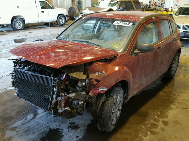 1B3HB28BX7D522850 - 2007 DODGE CALIBER MAROON photo 2