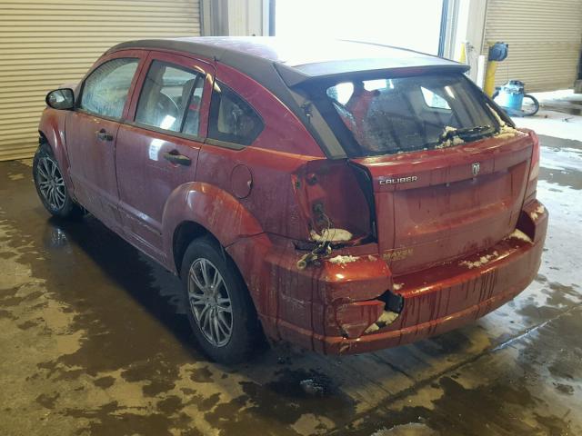 1B3HB28BX7D522850 - 2007 DODGE CALIBER MAROON photo 3