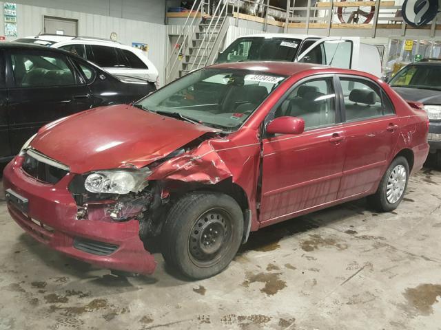 1NXBR32E54Z220690 - 2004 TOYOTA COROLLA LE ORANGE photo 2