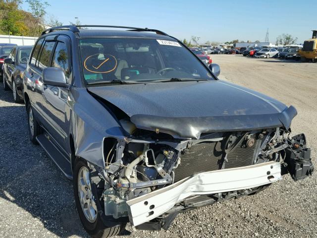 JTEDP21A940030776 - 2004 TOYOTA HIGHLANDER BLUE photo 1