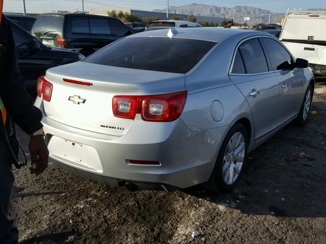 1G11H5SA1DF311092 - 2013 CHEVROLET MALIBU LTZ 银色 照片 4