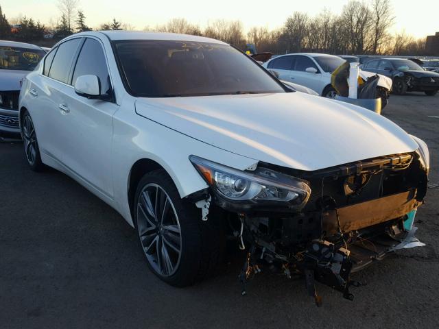 JN1BV7AR7EM701847 - 2014 INFINITI Q50 BASE WHITE photo 1