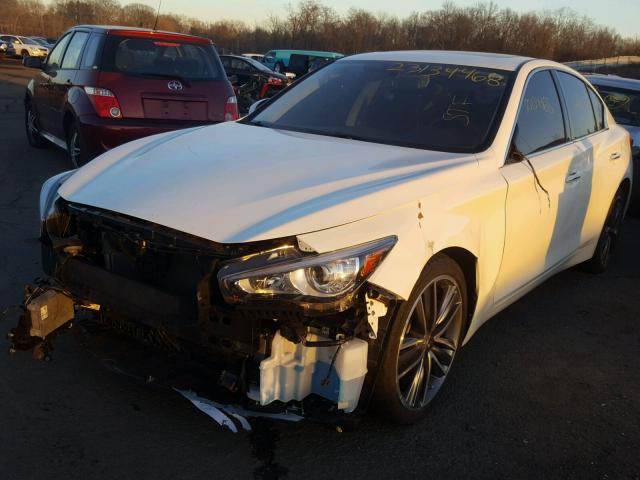 JN1BV7AR7EM701847 - 2014 INFINITI Q50 BASE Blanco foto 2