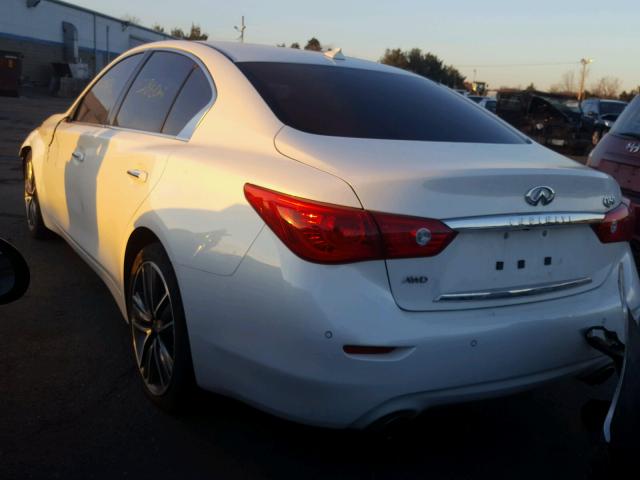JN1BV7AR7EM701847 - 2014 INFINITI Q50 BASE Blanco foto 3