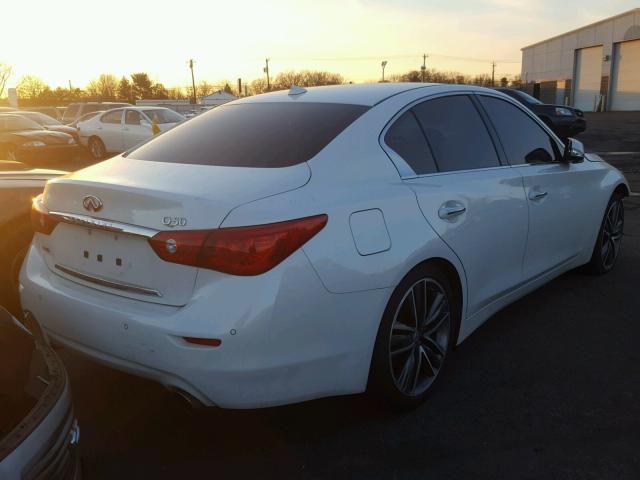 JN1BV7AR7EM701847 - 2014 INFINITI Q50 BASE WHITE photo 4