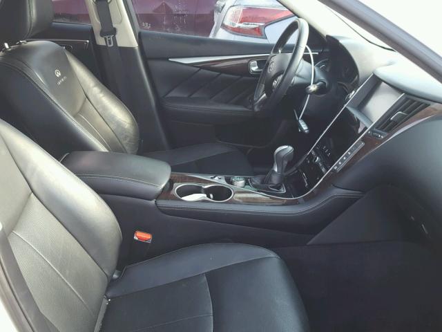 JN1BV7AR7EM701847 - 2014 INFINITI Q50 BASE Blanco foto 5