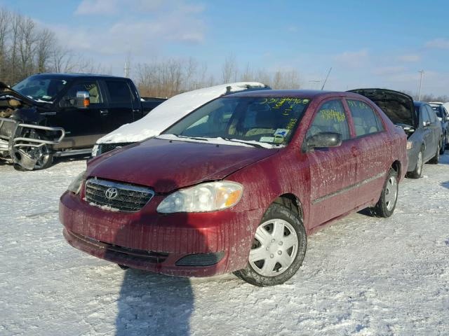 JTDBR32E160088428 - 2006 TOYOTA COROLLA CE RED photo 2