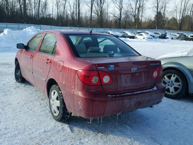 JTDBR32E160088428 - 2006 TOYOTA COROLLA CE RED photo 3