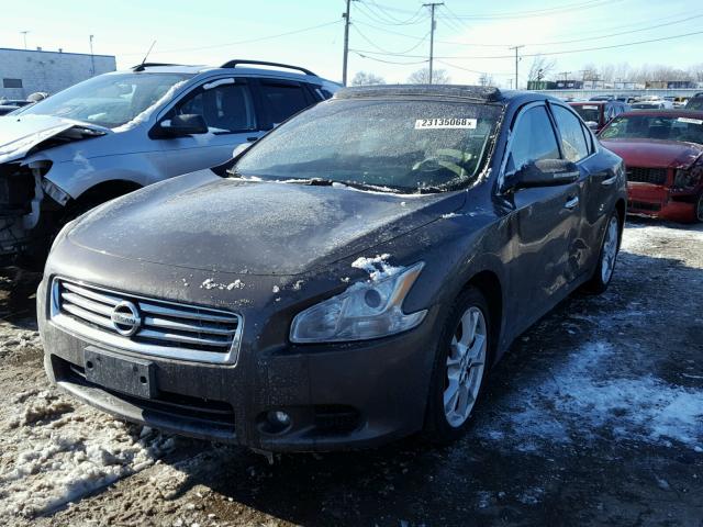 1N4AA5AP3CC831477 - 2012 NISSAN MAXIMA S BROWN photo 2