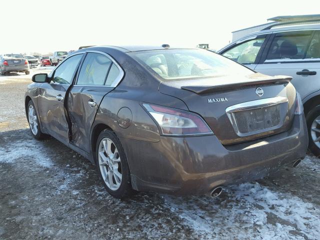 1N4AA5AP3CC831477 - 2012 NISSAN MAXIMA S BROWN photo 3