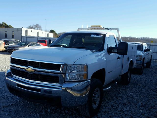 1GB3CZBKXAF149171 - 2010 CHEVROLET SILVERADO WHITE photo 2