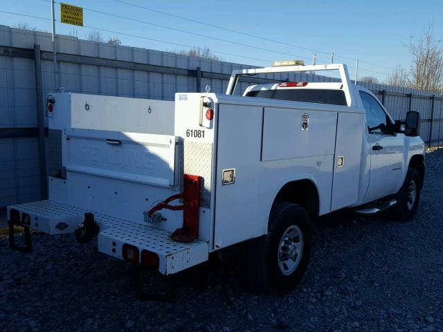 1GB3CZBKXAF149171 - 2010 CHEVROLET SILVERADO WHITE photo 4