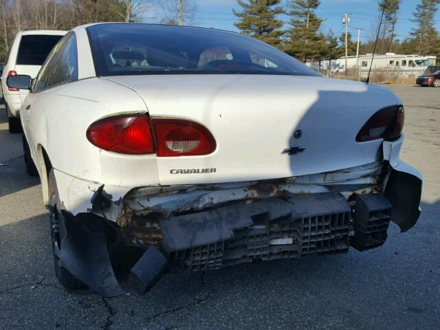 1G1JC124217151635 - 2001 CHEVROLET CAVALIER WHITE photo 9