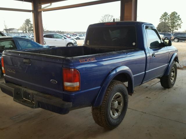 1FTYR11U25PA81937 - 2005 FORD RANGER BLUE photo 4