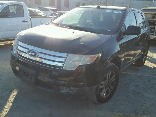 2FMDK38C18BA65473 - 2008 FORD EDGE SEL BLACK photo 2