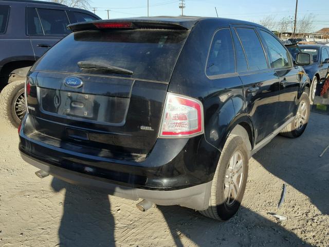 2FMDK38C18BA65473 - 2008 FORD EDGE SEL BLACK photo 4