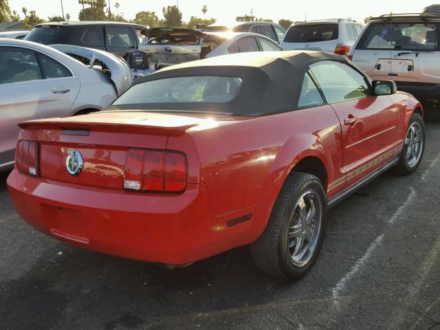 1ZVHT84NX85169405 - 2008 FORD MUSTANG RED photo 4