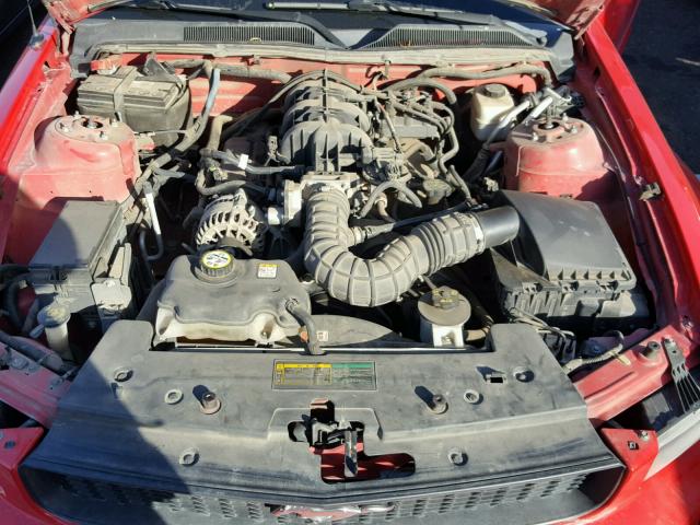 1ZVHT84NX85169405 - 2008 FORD MUSTANG RED photo 7